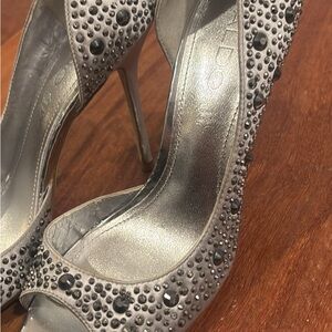 Aldo Silver Studded Heels